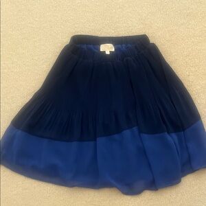 Collective Concepts Cobalt and Navy Elastic Waist Skirt